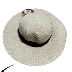 NWT - Grasslands Sun Hat, Packable, Large brim, Solar Escape, with strap, UPF 50